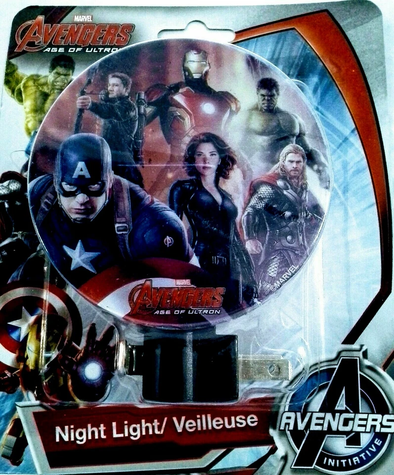 Marvel THE AVENGERS Plug-in NIGHT LIGHT Lamp 3 Varieties NEW! - Image 3 of 3