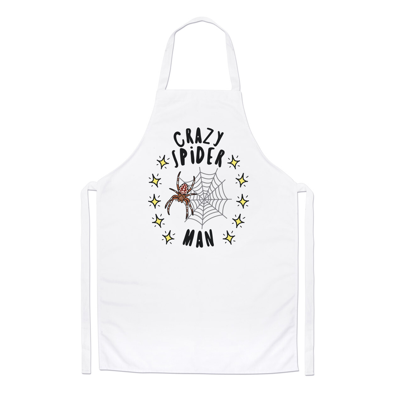Crazy Spider Man Stars Chefs Apron Dad Fathers Day Boyfriend Animal Cooking