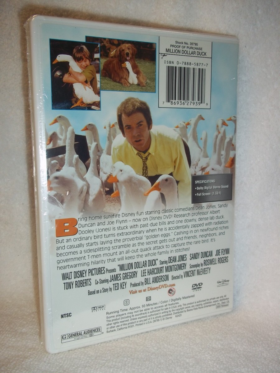 Million Dollar Duck (DVD, 2009) DISNEY Sandy Duncan Dean