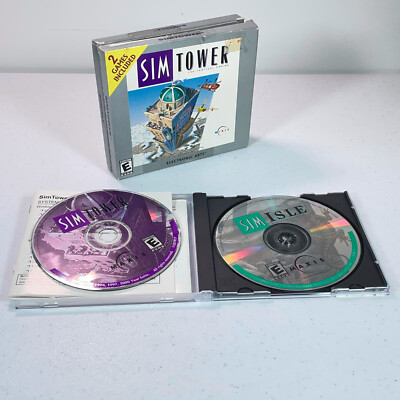 SIM ISLE: Missions in the Rainforest  /  SIM TOWER:  Vertical Empire CD-ROM Game