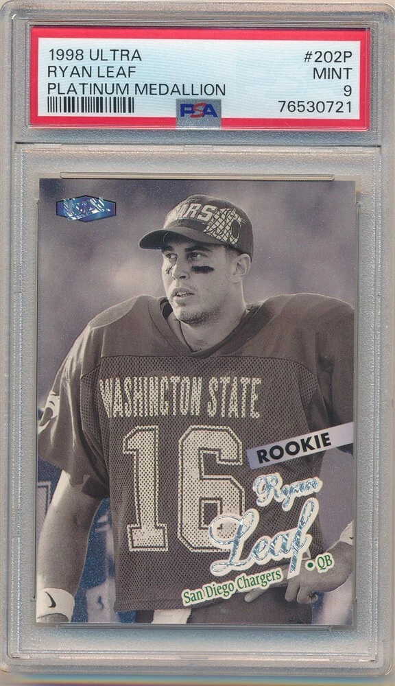 Ryan Leaf Ultra #202P Platinum Medallion