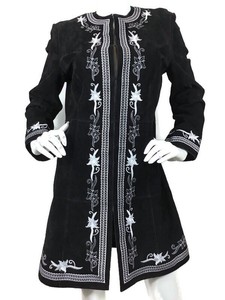 embroidered duster jacket