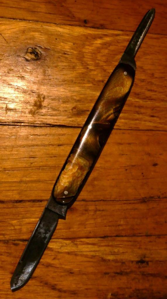 Hammer Brand New York Knife Co Walden 2 Blade Pocket Knife Brown Pearl