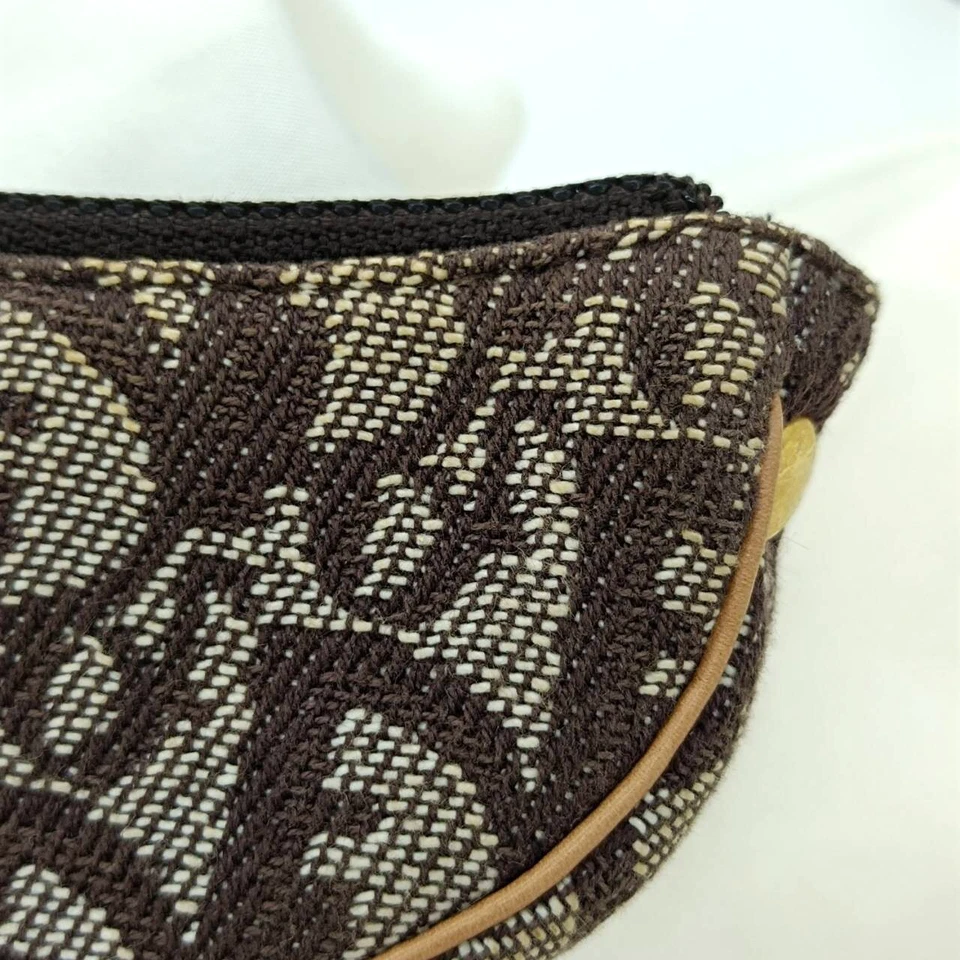 Christian Dior Wallet Coin Purse Brown Canvas Trotter with inner Bag and Card - Image 4 of 4