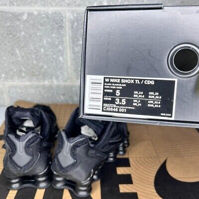 Nike Shox TL 'Comme des Garcons' Black WOMEN'S 5 - CJ0546 Nike Shox TL 'Comme des Garcons' Black WOMEN'S 5 - CJ0546