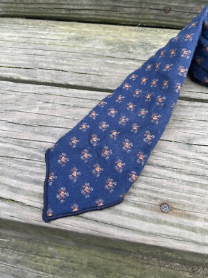 Engineered Garments Floral Cotton Flannel Self-Tipped Tie Soft Made in USA