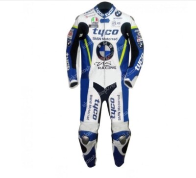 BMW TYCO Motorrad Lederanzug Biker Ledranzug Rennen Motorrad Lederjacke Hose 58