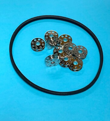 10 Bobbins + 1 Belt For Singer Featherweight Sewing Machine 221 222 301