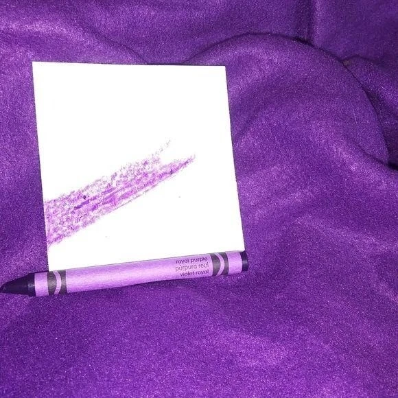 GROOVY GLAM Purple Handmade Classic Fleece Poncho - Image 4 of 4