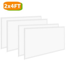 2x4 LED Flat Panel Light,75W 5000K Recessed Edge-Lit Drop Ceiling Troffer Lights