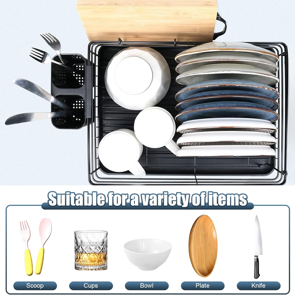 Eurotrail Dish Rack With Drip Tray