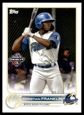 2022 Topps Pro Debut Christian Franklin Rookie A32 Myrtle Beach Pelicans #PD-144