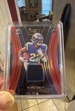 2024 Panini Select - Draft Selection Memorabilia Blake Corum Red Prizm (MEM, RC)