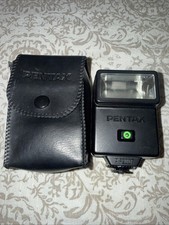 Pentax AF200T Flash Japan With Case Photography Vtg Film Flash Photo Camera