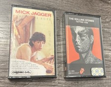 Rolling Stones Lot Of 2 Cassettes Mick Jagger Tattoo You She s The Boss