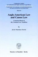 Anglo-American Law And Canon Law. Javier MartíNez-TorróN