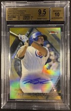2016 Finest Kyle Schwarber Gold Refractor Rookie Autograph /50 #FFA-KS BGS 9.5