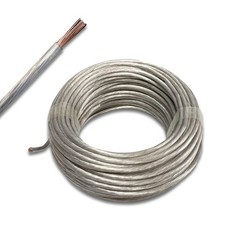 Halogen Kabel Spannseil LIY 4mm transparent Licht Seilsystem Halogenlampe Kupfer