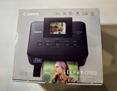 Canon Selphy CP800 Compact Photo Printer Black w Paper Tray