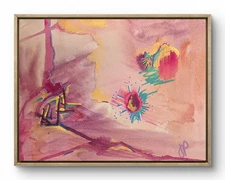 Abstract Art Acrylic on Paper 9 x 12