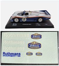 Rothmans Porsche 962 C No. 17 Le Mans 1987 1/43 Altaya Ixo Additive Decal