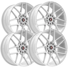 Set Of 4 Spec-1 Sp-78 18x8 5x4.55x120 35mm White Wheels Rims 18 Inch