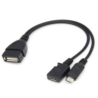Micro USB OTG Adapter Host Power Y Splitter USB auf Micro 5 Pin Kabel Telefon