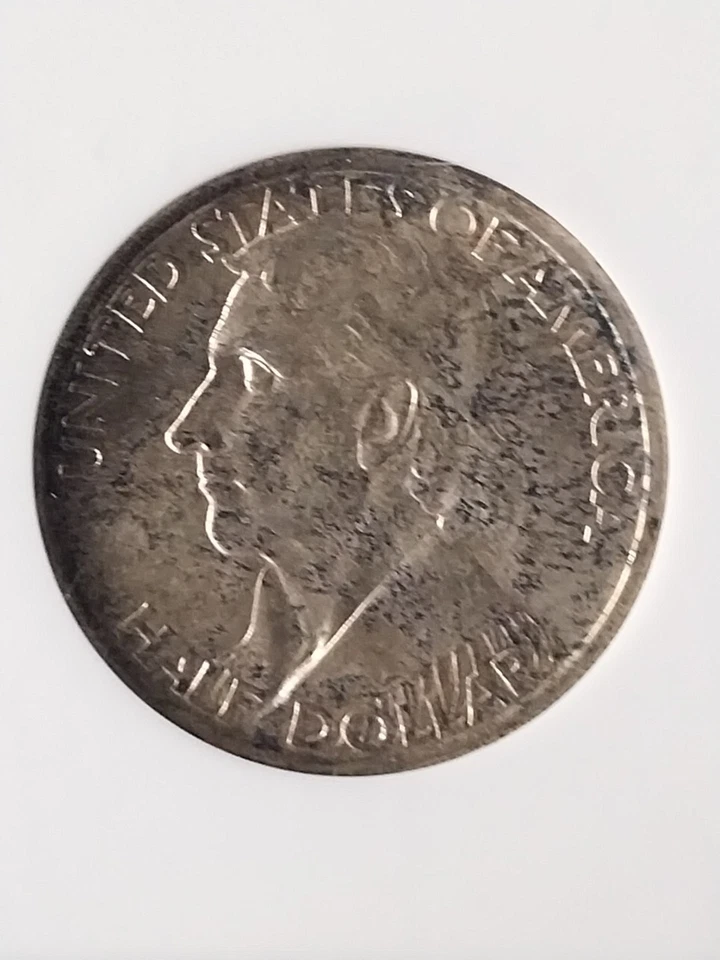 1936  Daniel Boone Commemorative  Half Dollar ANACS MS 64 Toned - Image 2 of 4