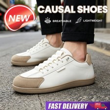 Round Wide Toe Casual Shoes Men's Comfortable Lightweight Walking Shoes Sneakers