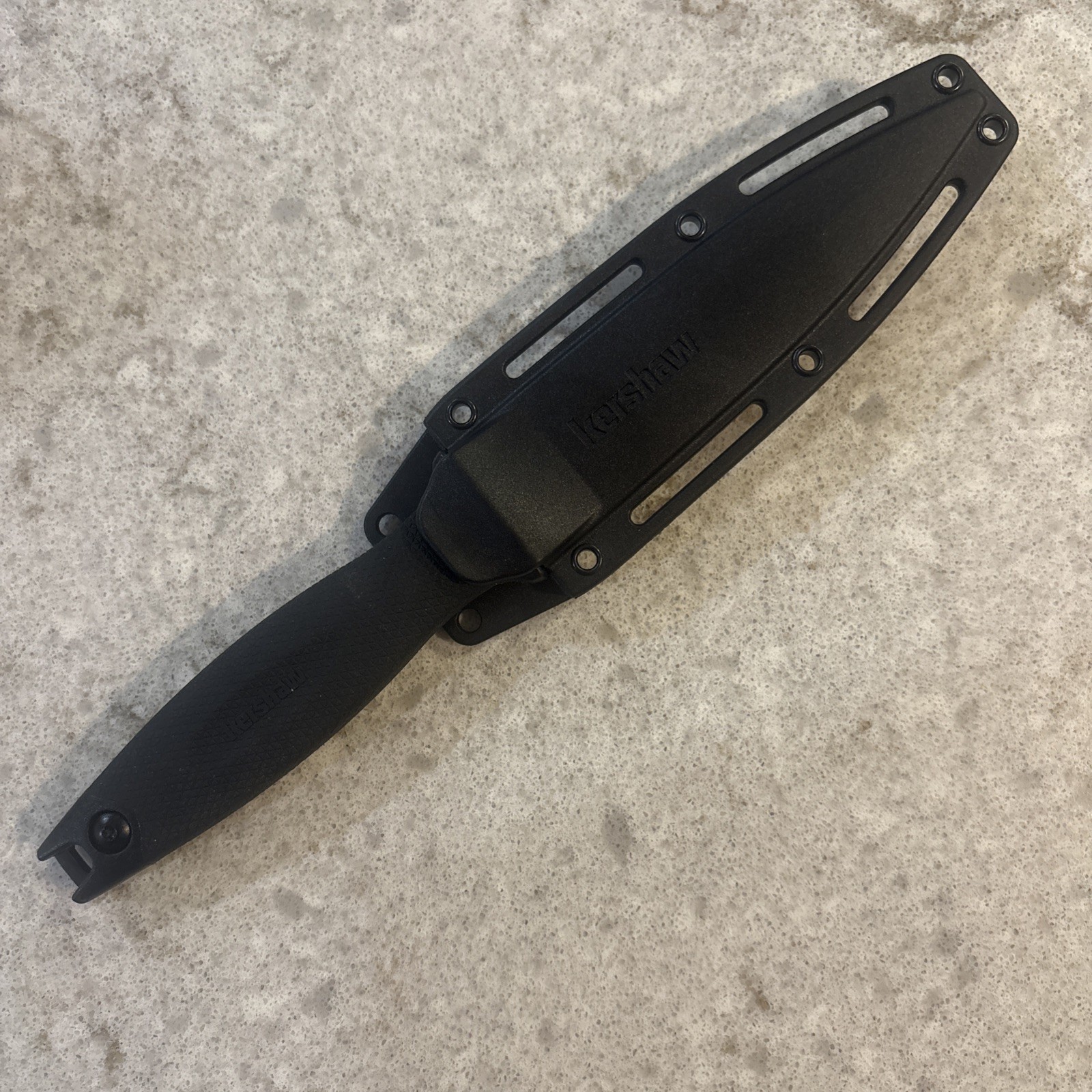 W/ Sheath - Plain Black Blade