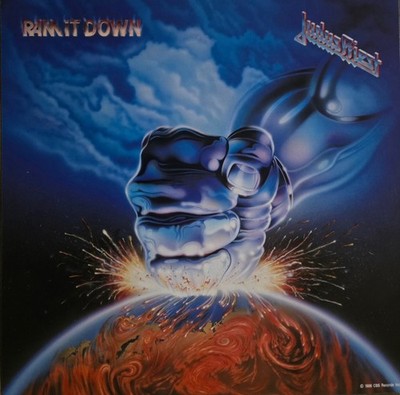 JUDAS PRIEST 'RAM IT DOWN' Album Flat/Poster. Original 12 x 12 Promo NM Cond.