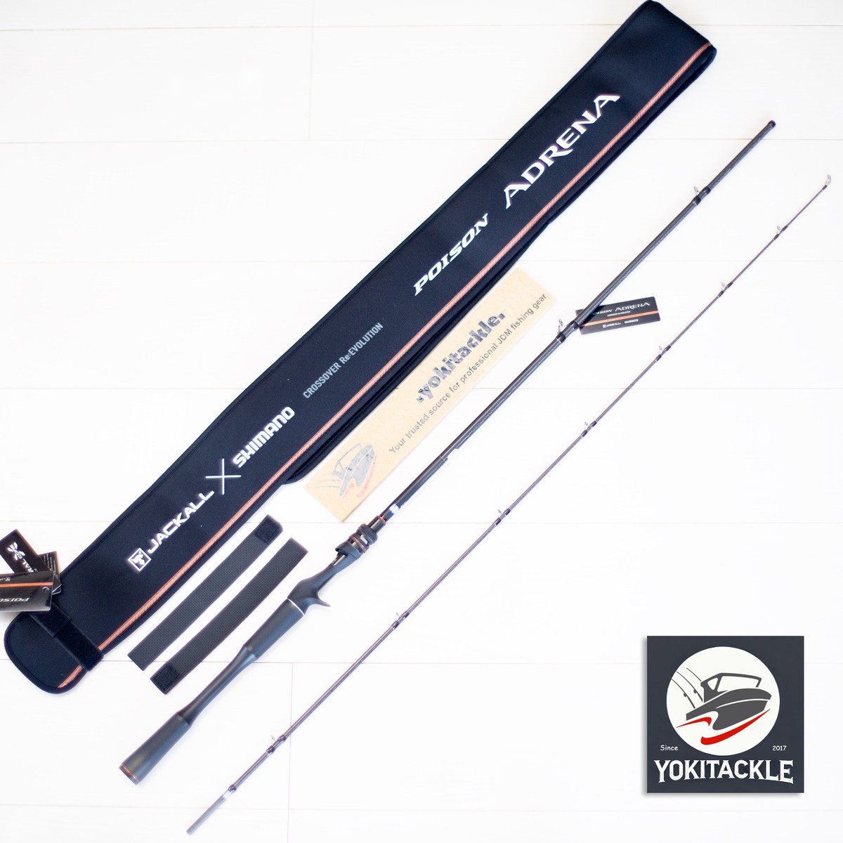 SHIMANO JACKALL／POISON ADRENA 166H Shimano JACKALL 24 Poison Adrena 166H-SB/2 Baitcasting rod