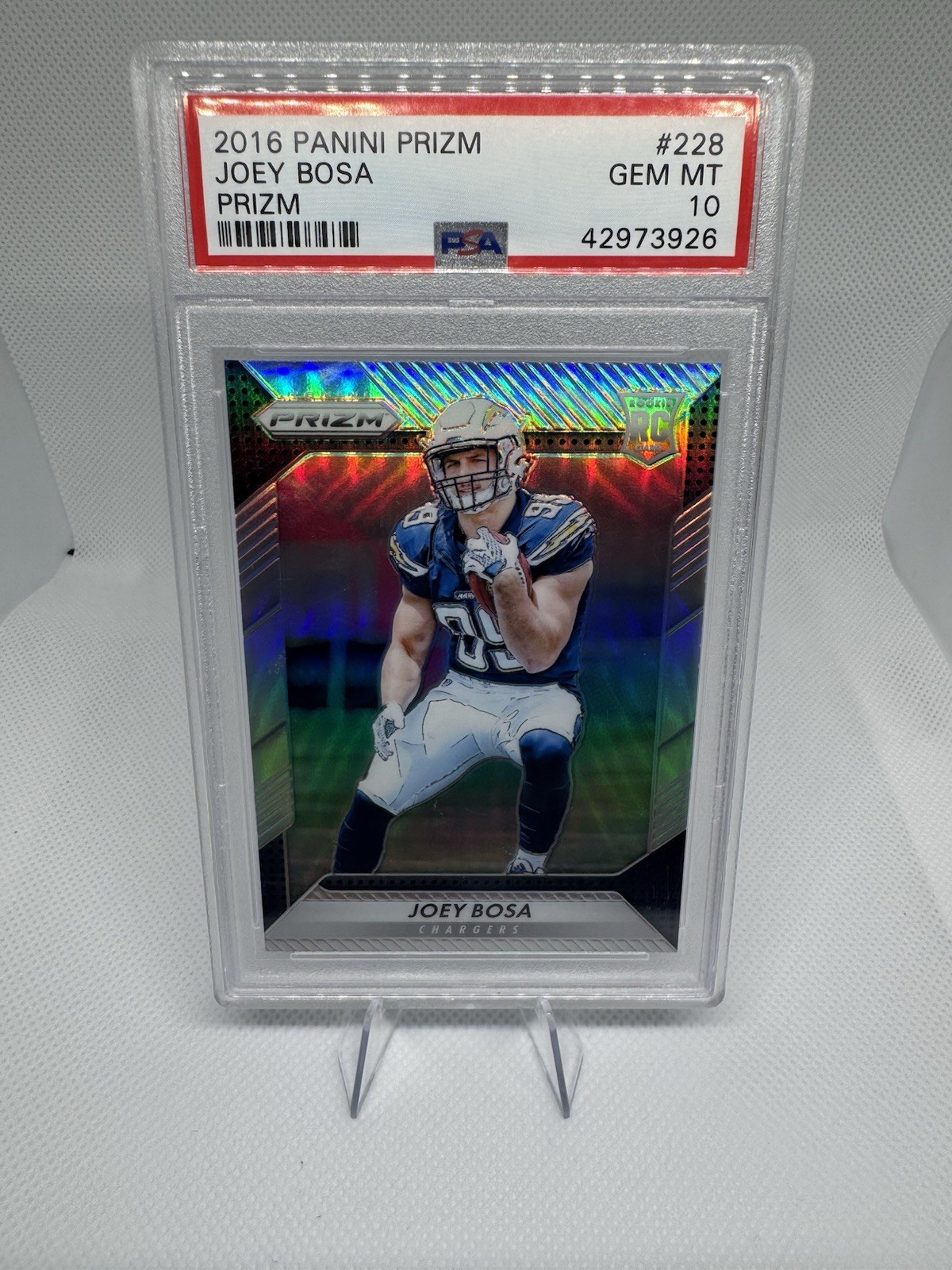 2016 Panini Prizm Rookie Joey Bosa Silver Prizm #228 PSA 10 Chargers Bills