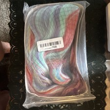 Rainbow Colored Synthetic Wig Medium Size DZ2015B16-ML Multicolored Adult