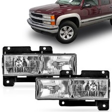 Pair Headlights Headlamps Left Right For 1988-1998 Chevygmc C10 Ck Pair Headlights Headlamps Left Right For 1988-1998 Chevygmc C10 Ck
