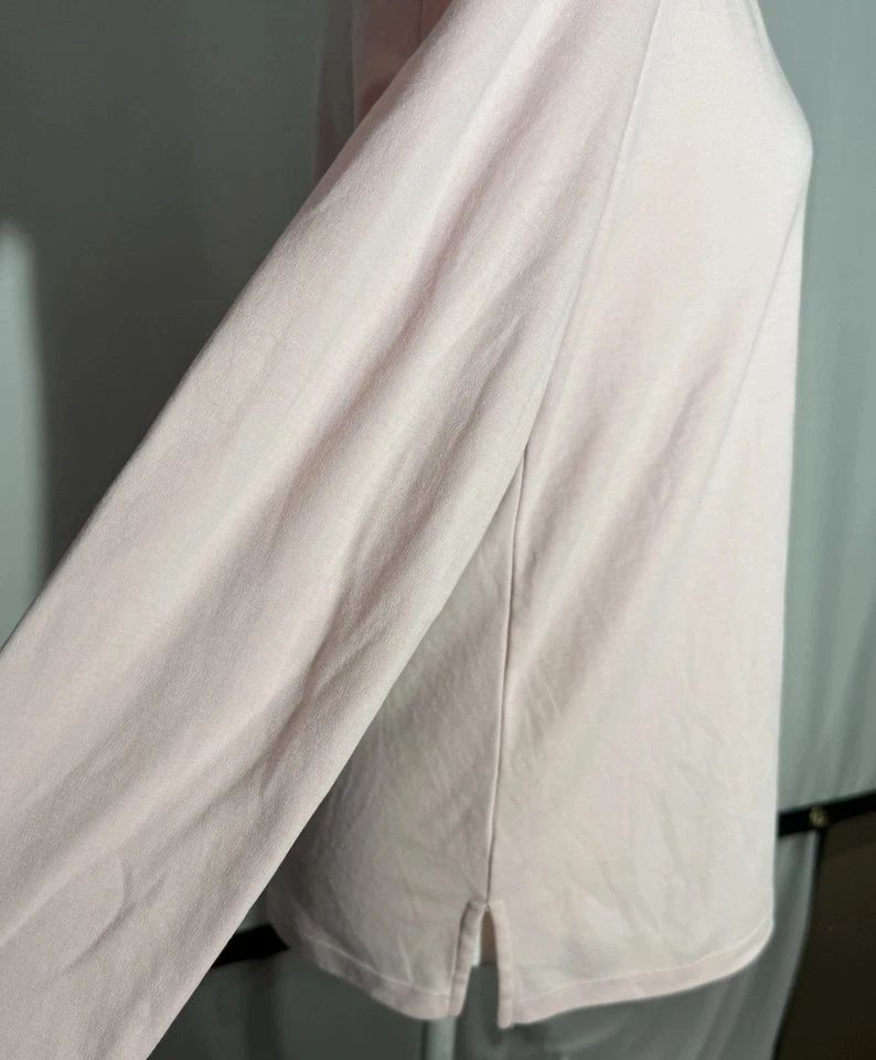 Together Classics Women’s Embroidered Flower Long Sleeve Pink Sz M Pretty Spring - Image 4 of 4