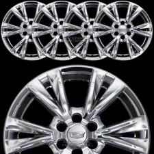 4 for Cadillac XT5 XT6 2020-2026 Chrome 18" Wheel Skins Hub Caps Full Rim Covers