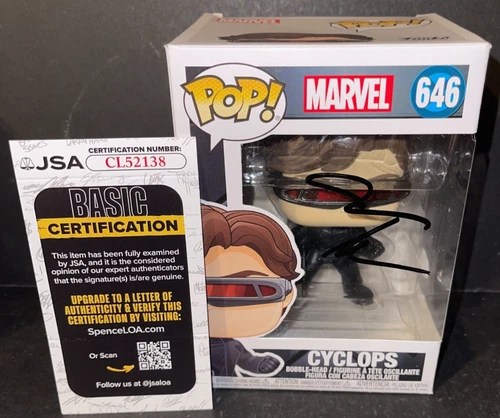James Marsden Cyclops X-Men Autographed Signed Funko JSA Authenticated Protector