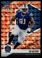 2021 Panini Mosaic Prizm Reactive Orange Ed Oliver Buffalo Bills #31