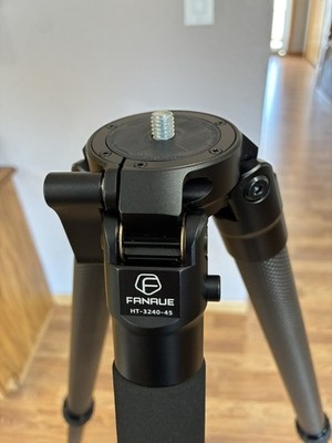 Fanaue Carbon Fiber Tripod HT-3240-45 ballhead conversion 3/8 stud adapter plate