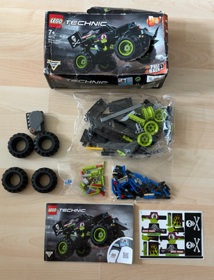 LEGO TECHNIC: Monster Jam Grave Digger (42118) OVP Stark beschödigt /Polybags zu