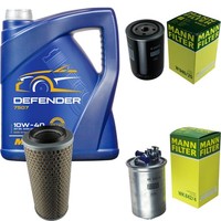 Mann Inspektionspaket 5L Mannol Defender 10W-40 FüR VW Transporter III Bus