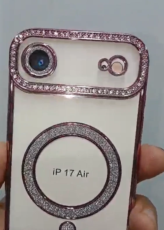 iPhone 17 Pro Max Air 16 15 14 13 12 ShockProof Clear Diamond Case Cover - Immagine 3 di 4