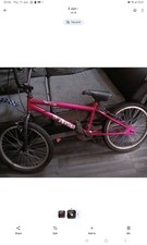 Verto BMX Bike Pink/Black 20in Wheels 20.5in Frame 1 Speed Rim Brake BMX Bars