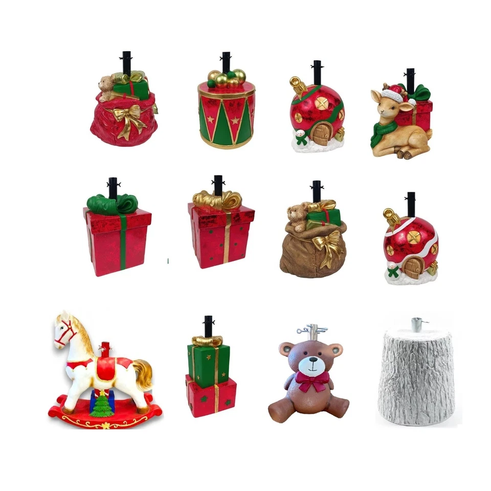 supporto albero di natale base decorazione natalizia addobbo sostegno - Immagine 2 di 2