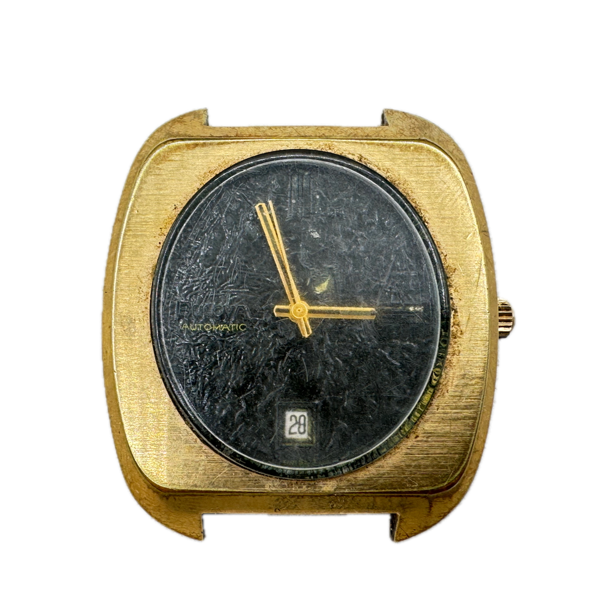 Vintage 1973 Bulova Chunky Men's Automatic Wristwatch 11 A0ACD