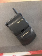 Vintage MOTOROLA StarTAC Black Cellular Cell Flip Phone Untested No Charger