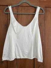 Vintage Vassarette Ivory Satin Cami Camisole Size L