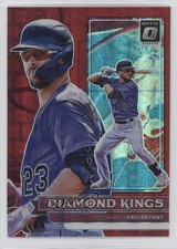 2022 Panini Donruss Optic Diamond Kings Red Pandora Prizm 54/99 Kris Bryant 9o3