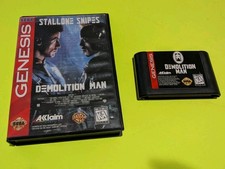 Demolition Man (Sega Genesis, 1995) Box/ Case & Cartridge Tested *NO Manual*